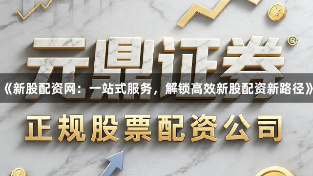 《新股配资网：一站式服务，解锁高效新股配资新路径》